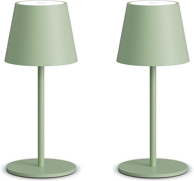 Lámpara de mesa recargable Verde