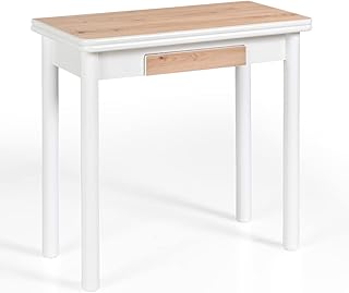 Mesa plegable de cocina Blanco