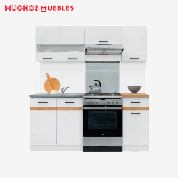 Cocina modular Muchos Muebles Line, 180cm (Blanco)